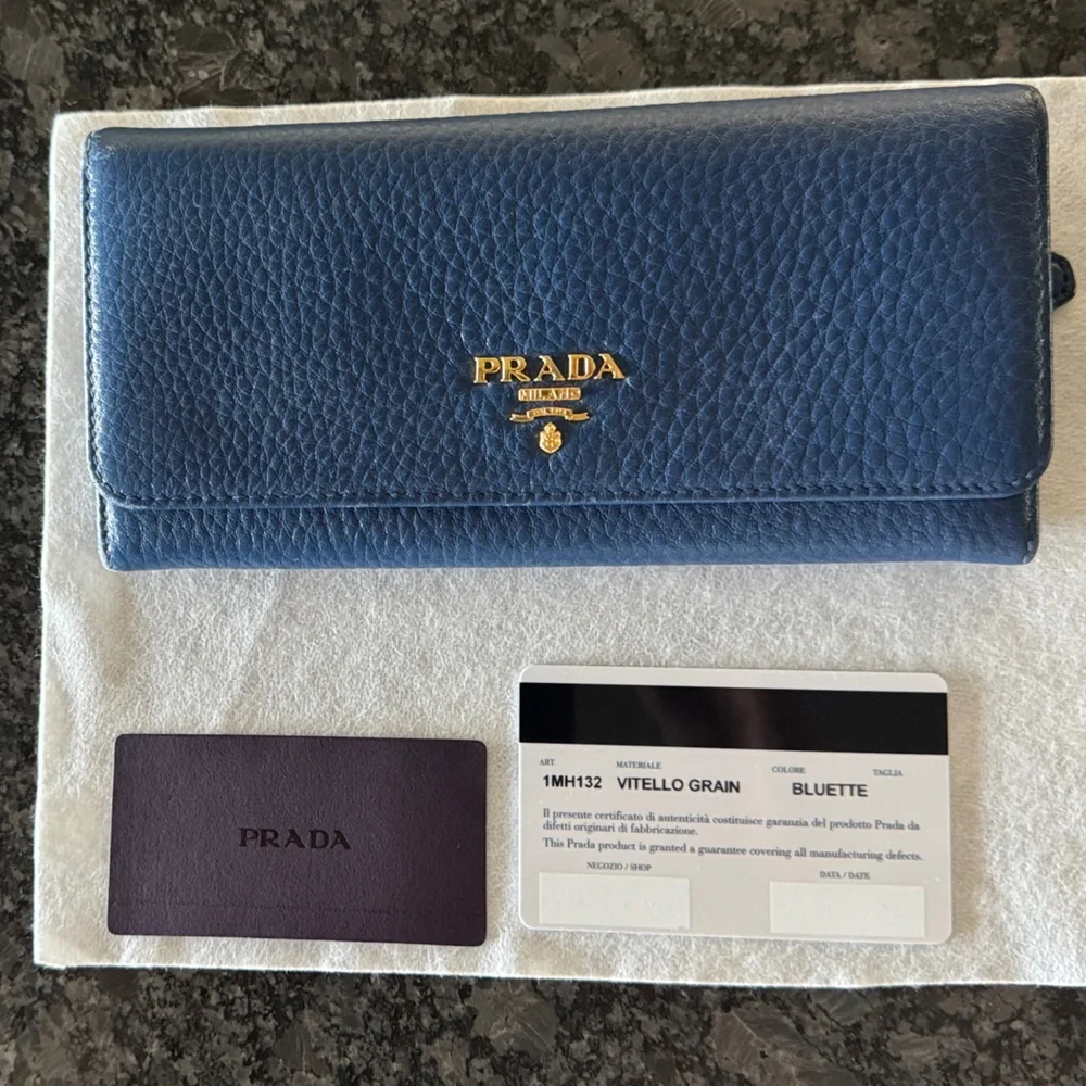 Prada Elegant Blue Wallet Set - Picture 12 of 12